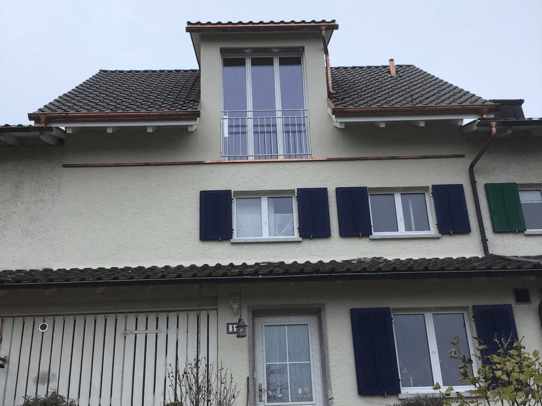 Dachaufstockung mit Lukarne